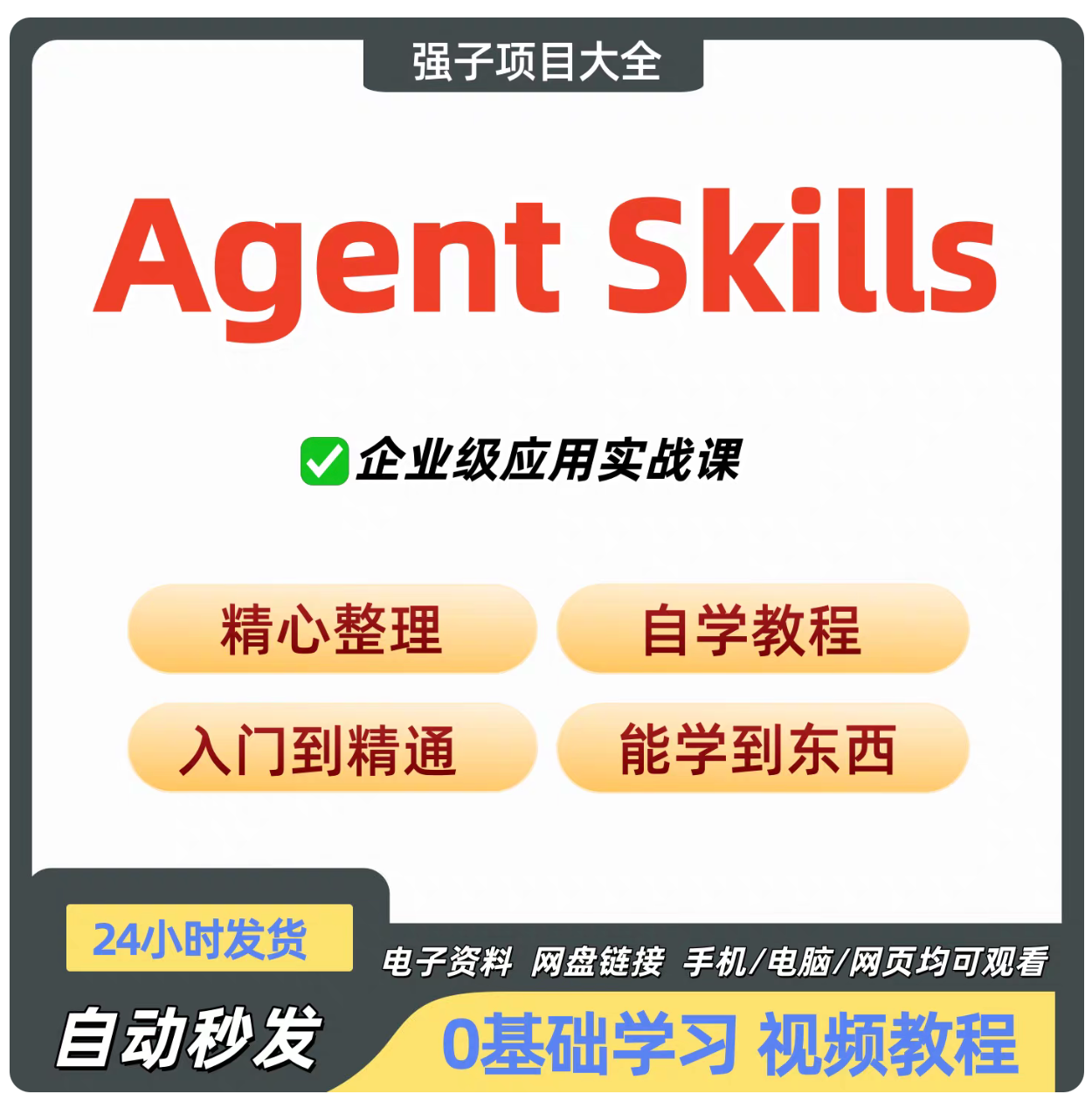 Agent Skills教程 智能体 Agent Skills开发实战 课程 培训